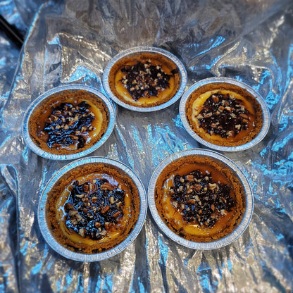 Mini Turtle Cheesecakes